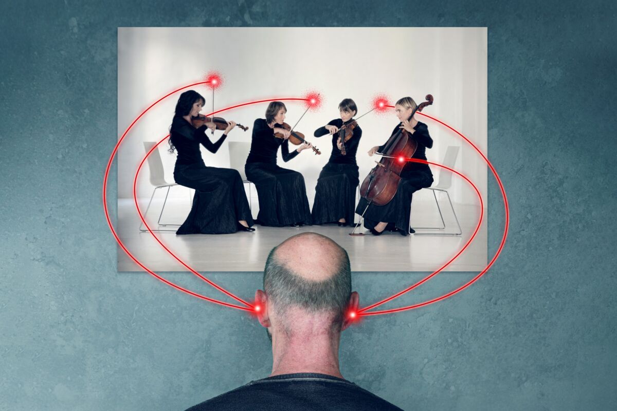Etienne Borgers und das Klenke Quartett (Foto: Hans Bremmers)